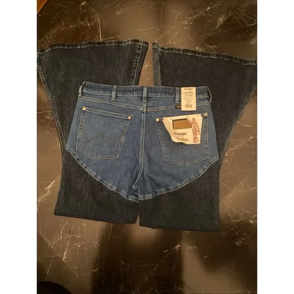 Dark Blue Flared Women Jeans
